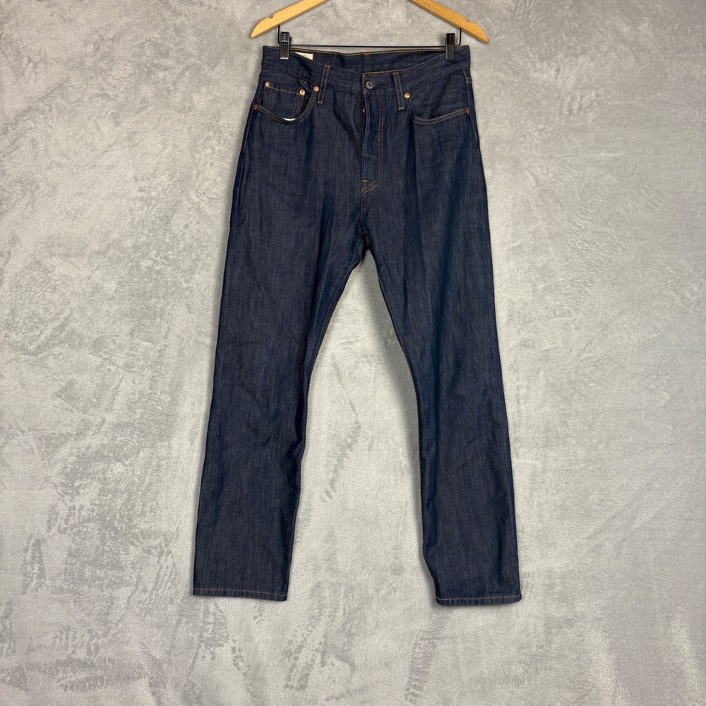 Levi's 501 Original Fit Jeans Dark Indigo Straight Leg 12501-0330 W29 Western